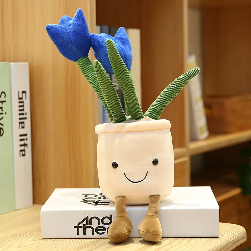Decoración de Peluche de Tulipán Sonriente